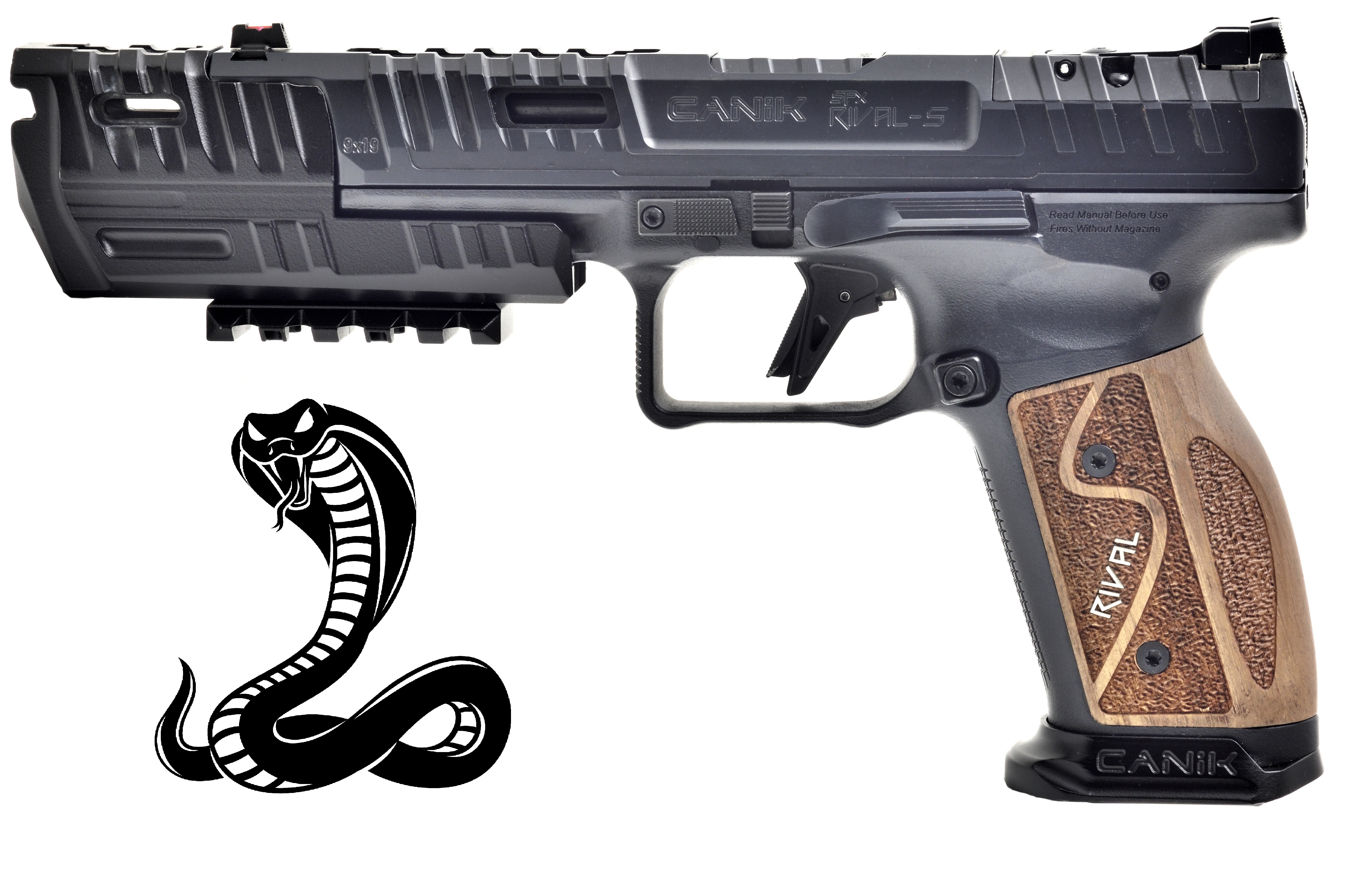 Canik Arms Canik Rival-S ''Black COBRA'' inkl.Holzgriff u. Kompensator