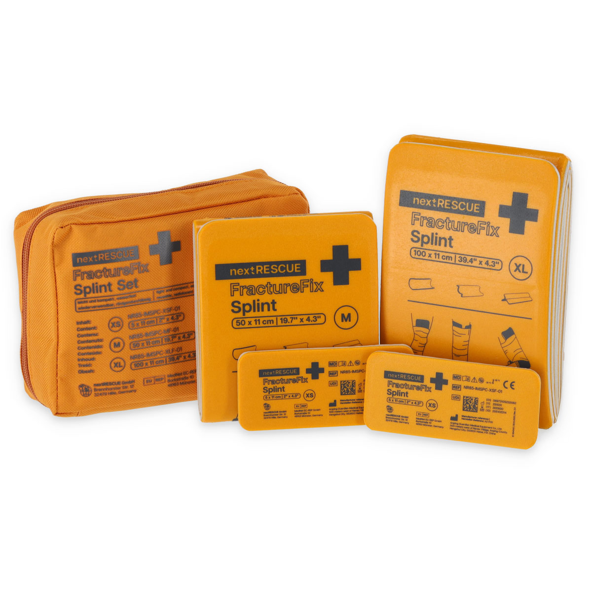 Hangzhou Tuopusi Medical Prod. NR FractureFix EMS Splint- schienen Set | orange