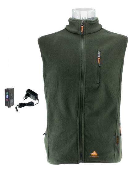 ALPENHEAT Beh. Fleece-Weste FIRE-FLEECE Gr. 2XL grün