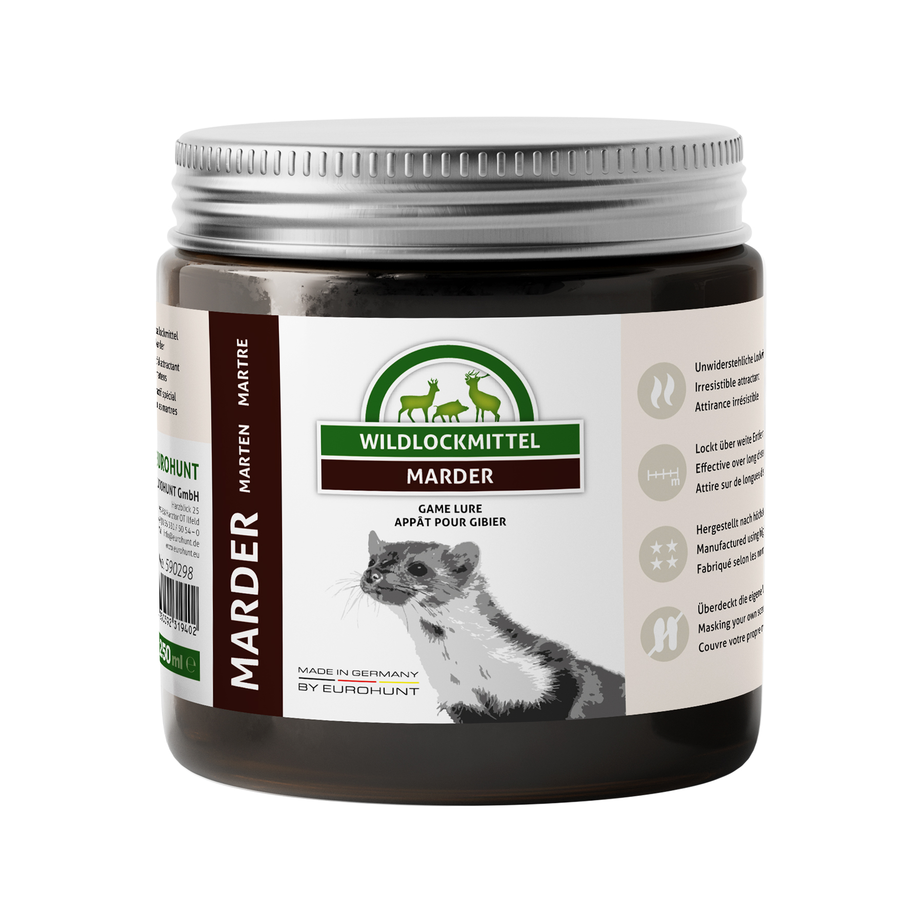 Eurohunt Marderlockmittel Gel 250ml Dose