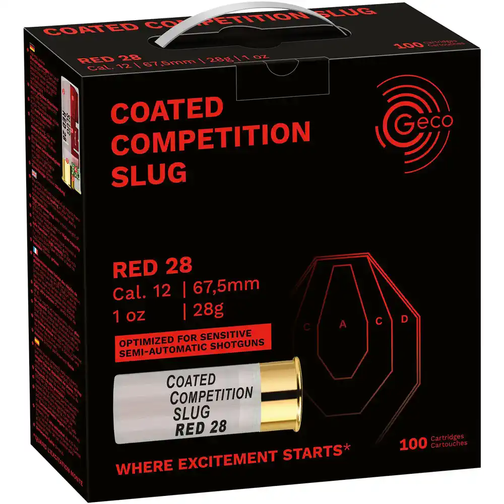 GECO CCS Red Slug 28 12/67,5  28G  100 St.